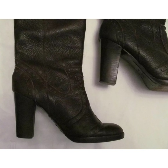 KORS BUTTER SOFT KNEE TALL PULL ON HIGH HEEL BOOTS - Picture 2 of 7